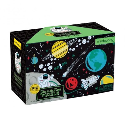  MudPuppy - Puzzle phosphorescent 100 pi&egrave;ces - Espace