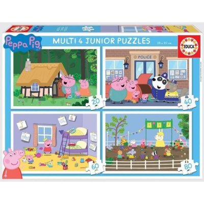 EDUCA Multi 4 junior peppa pig - 4 puzzles progressifs EDU8412668186453