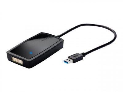 TARGUS Multi Monitor Adapter - Adaptateur vid&eacute;o - USB type A m&acirc;le pour DVI-I femelle - noir