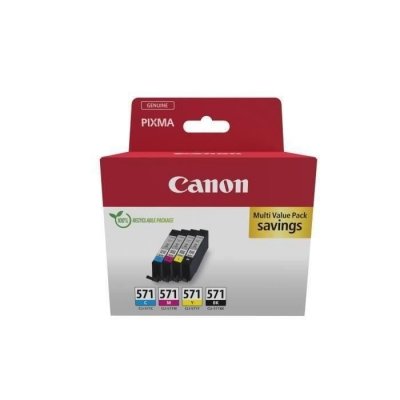 Multipack de cartouches d'encre Canon CLI-571 BK/C/M/Y