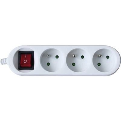 GAO Multiprise avec interrupteur 3 prises  DG-FB03KA blanc