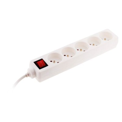 ZENITECH Multiprise Bloc 5 prises + fiche extraplate