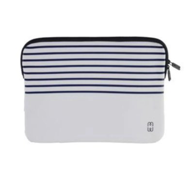 MW  Housse pour MacBook 13 pouces Anti-rayures - Blanc/Bleu