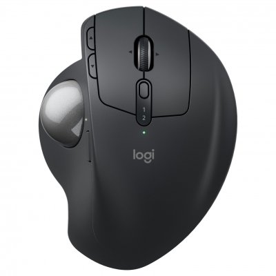 LOGITECH MX Ergo S trackball sans fil avanc&eacute;e, ergonomique, rechargeable USB-C