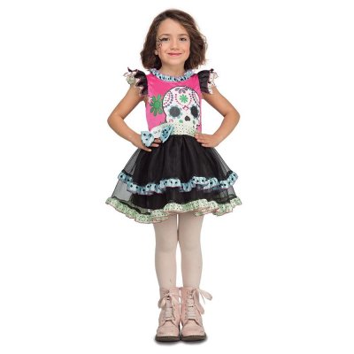  My Other Me Viving Costumes - D&eacute;guisement avec motif de squelette pour fille 7-9 a&ntilde;os