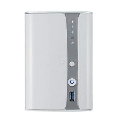 THECUS N2560 2go ddr3 2 baies intel atom soc ce5335 1.6ghz usb sata blanc