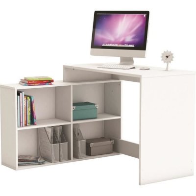 Nagano bureau d'angle 100x111 cm blanc