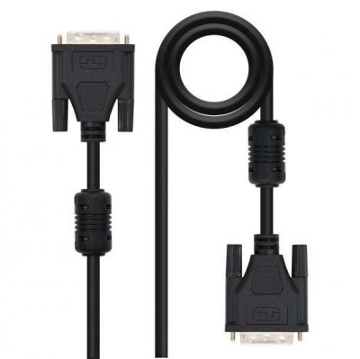 NANOCABLE  Dvi-d Male To Dvi-d Male 1.8 M Noir