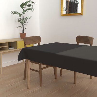 SOLEIL D OCRE Nappe anti-t&acirc;ches rectangle 140x300 cm ALIX noir, par Soleil d'Ocre