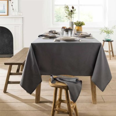 A DEMAIN Nappe antitaches COUCKE, rectangulaire 180 x 300 cm Anthracite