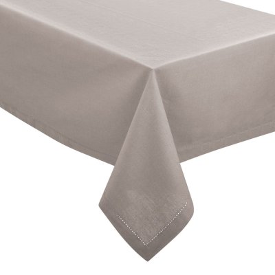 PARIS PRIX Nappe de table Chambray - L 240 cm x l 140 cm - Gris