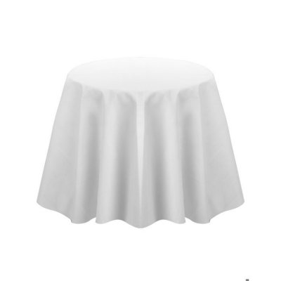 UNKNOWN Nappe Ronde Papier Intiss&eacute; &Oslash;2.40m Blanc