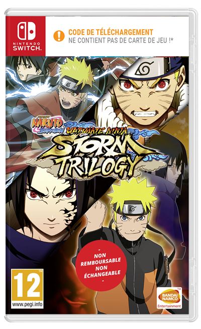 BANDAI NAMCO ENTERTAINMENT Naruto Ultimate Ninja Storm Trilogy Jeu Nintendo Switch - Code in a box