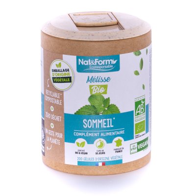 NAT & FORM NAT&FORM Ecoresponsable - M&eacute;lisse bio 200 g&eacute;lules