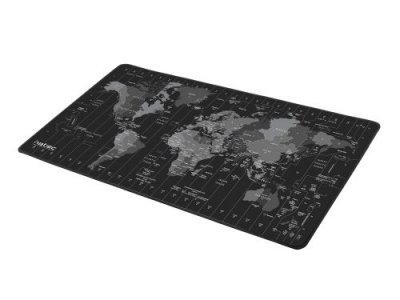 NATEC  Time Zone Map 800 X 400 Mm Mouse Pad Noir