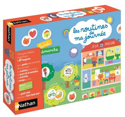 NATHAN  Les routines de ma journ&eacute;e, calendrier magn&eacute;tique