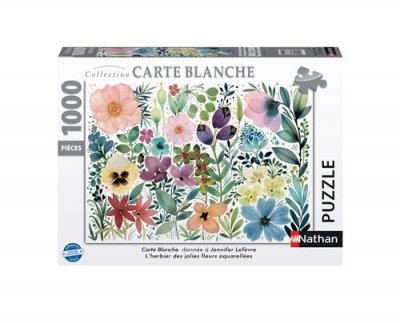 NATHAN  Puzzle adultes herbier de fleurs - 1000 pi&egrave;ces