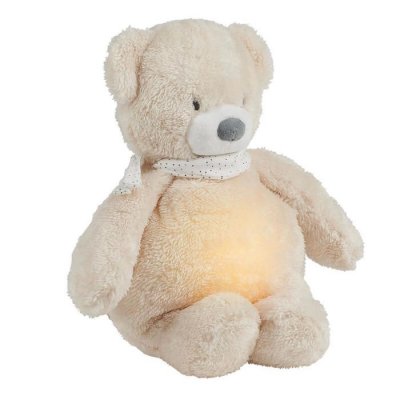 NATTOU  - Sleepy veilleuse peluche ours Beige