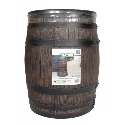 NATURE  R&eacute;cup&eacute;rateur d'eau avec aspect de bois 50 L 38x49,5 cm Marron