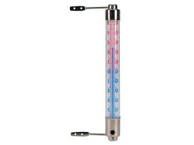 NATURE  Thermometre chassis fenetre d'ext&eacute;rieur en m&eacute;tal