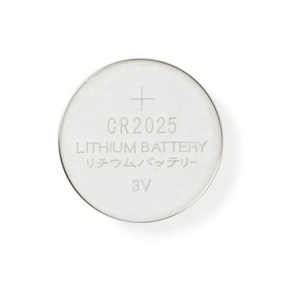 NEDIS  BALCR20255BL Pile-Bouton au Lithium CR2025 3 V 5 pi&egrave;ces Blister