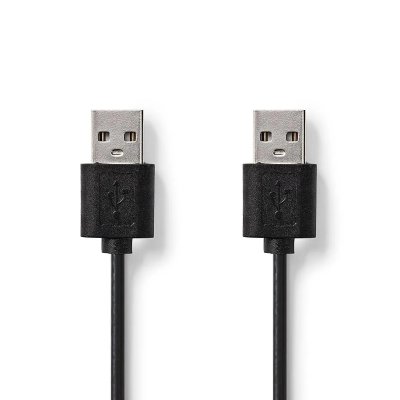 NEDIS  - C&acirc;ble USB - USB (M) pour USB (M) - USB 2.0 - 1 m - noir
