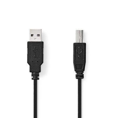 NEDIS  - C&acirc;ble USB - USB (M) pour USB type B (M) - USB 2.0 - 3 m - noir