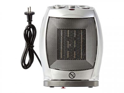 NEDIS  HTFA11CWT Radiateur soufflant c&eacute;ramique, 750 & 1 500 W, Gris