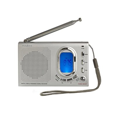 NEDIS  RDWR1000GY - Radio bande internationale - 1.5 Watt - gris