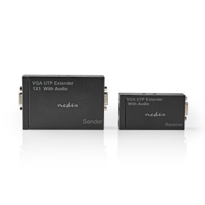 NEDIS  Transmetteur et r&eacute;cepteur VGA et Extension Audio sur Cat 5e Cat 6
