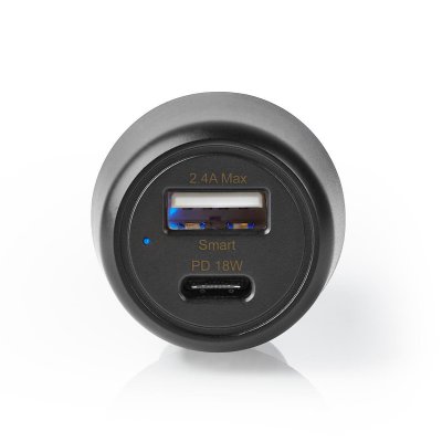 NEDIS  usb-c car charger noir pd3.0 CCPD30W100BK