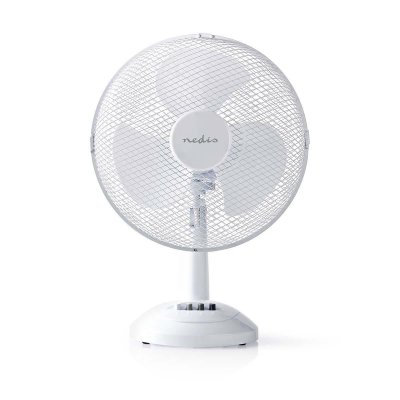 NEDIS  Ventilateur de Table 3 Vitesses Diam 30 cm Blanc