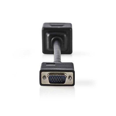 NEDIS VGA Cable - VGA Male  -  2x VGA Female - 0.2 m - Noir