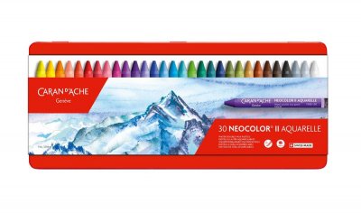 CARAN D ACHE Neocolor II - 30 Crayons cire aquarellable