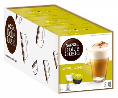  Nescafe Capsules de caf&eacute; Dolce Gusto CAPPUCCINO 'EXTRA - Lot de 2