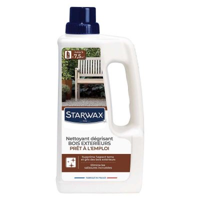 STARWAX Nettoyant d&eacute;grisant teck et bois exotiques  1L