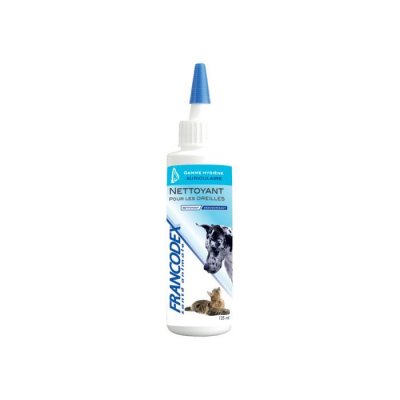 FRANCODEX Nettoyant pour les oreilles - Chien et chat - 125ml