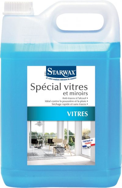 STARWAX Nettoyant Vitres-Miroirs Anti-traces &agrave; l'alcool 5l