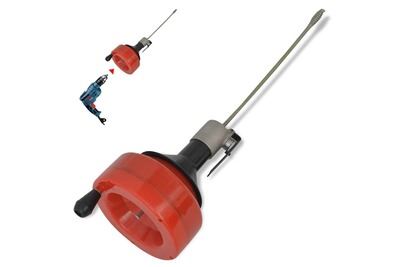 VIDAXL Nettoyeur manuel / actionn&eacute; par perceuse de canalisation 8 m 