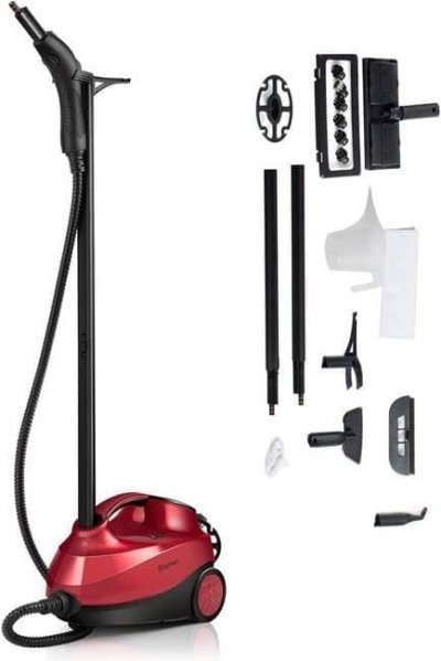 COSTWAY Nettoyeur Vapeur Balai Polyvalent 2000W avec R&eacute;servoir 1,5L, 19 Accessoires 4,0 BAR