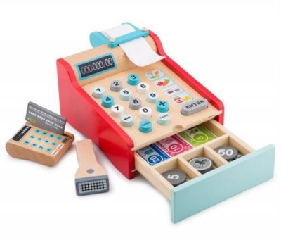 NEW CLASSIC TOYS  Caisse enregistreuse enfant bois