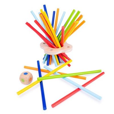 NEW CLASSIC TOYS  jeu de b&acirc;tons 90 x 18 cm en bois 30 pi&egrave;ces