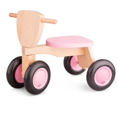 NEW CLASSIC TOYS  Porteur draisienne enfant bois rose