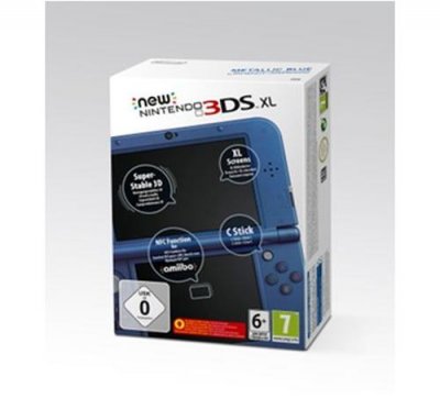 New Nintendo 3ds Xl Bleu M&eacute;tallique