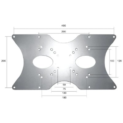 NEOMOUNTS NEWSTAR Kit de montage pour &eacute;cran plasma / LCD - Argent - 22""-52