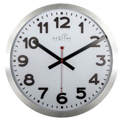 NeXtime 3999ARRC Station RCC DCF Horloge Aluminium Blanc 35 x 35 x 4,5 cm