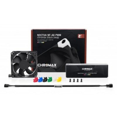 Nf-a8 pwm chromax.black.swap fan - 80mm NF-A8 PWM CH.BK.S