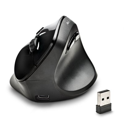 NGS  Evo Moksha Wireless Ergonomic Mouse Noir