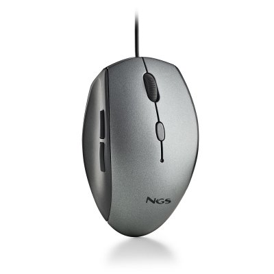 NGS  Souris filaire Moth (Noir/Gris)