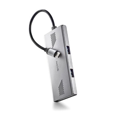 NGS  WONDERDUO-C USB Type-C 5000 Mbit/s Argent - Neuf